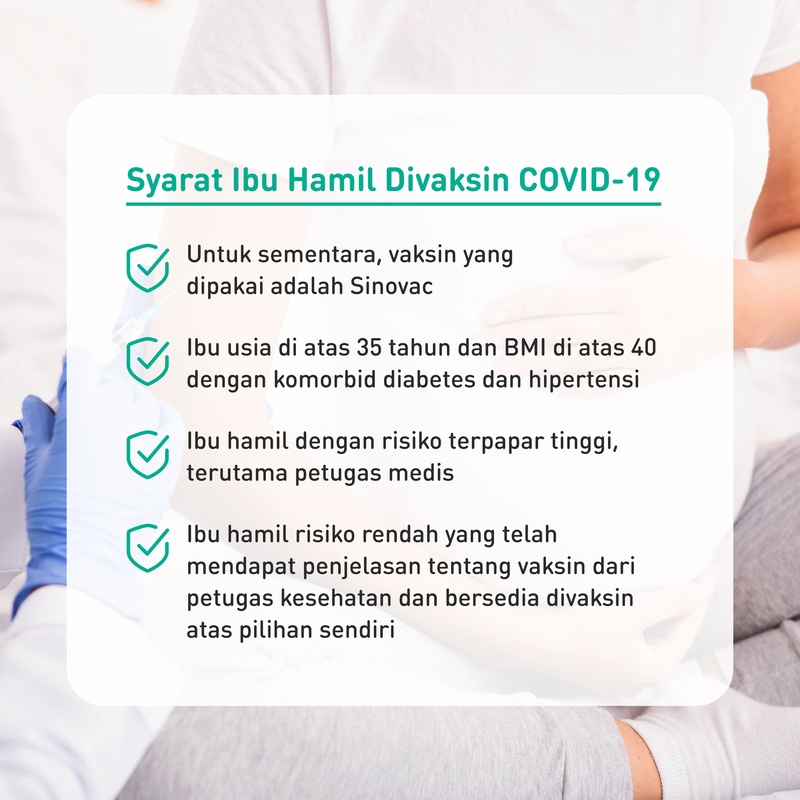 Vaksin COVID-19 pada ibu hamil.