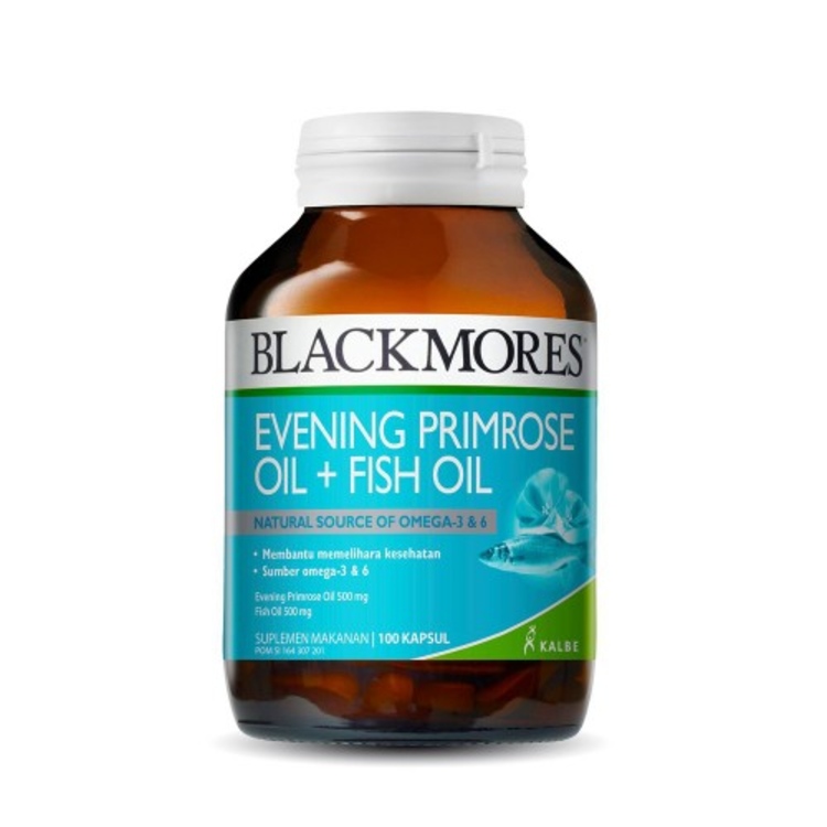 BLACKMORES EVENING PRIMROSE OIL + FISH OIL 100TAB 1 BOTOL