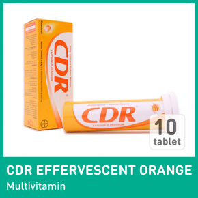 CDR EFFERVESCENT ORANGE 10TAB 1 TUBE