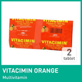 VITACIMIN ORANGE 2TAB 1 STRIP