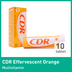 CDR EFFERVESCENT ORANGE 10TAB 1 TUBE