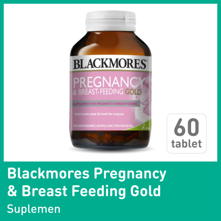 BLACKMORES PREGNANCY & BREAST FEEDING GOLD 60CAP 1 BOTOL
