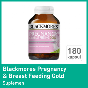 BLACKMORES PREGNANCY & BREAST FEEDING GOLD 180CAP 1 BOTOL