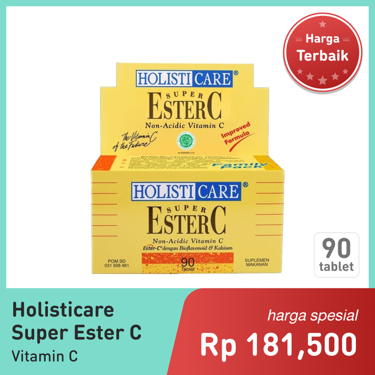 HOLISTICARE SUPER ESTER C 90TAB 1 BOTOL