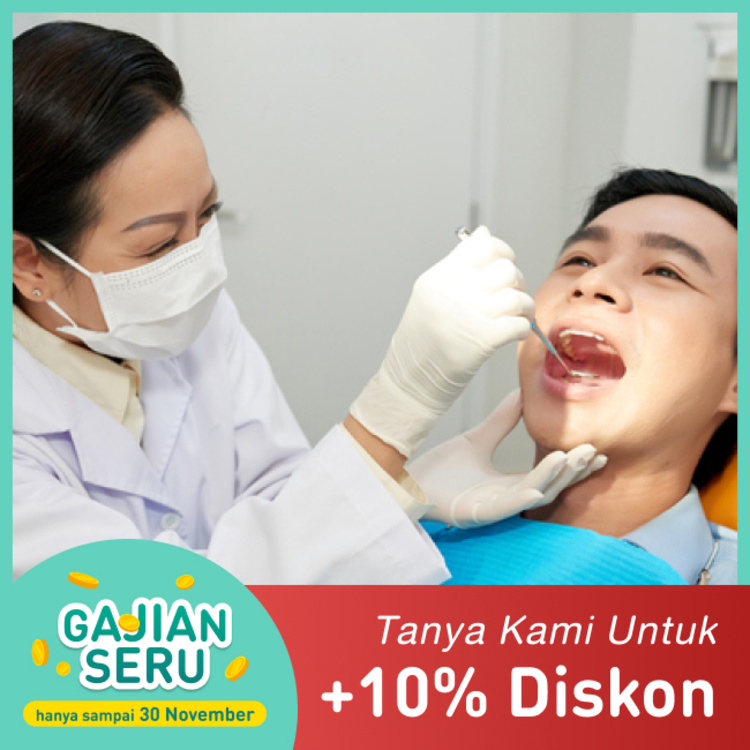 Pembersihan Karang Gigi dan Pemeriksaan Gigi 1x di Klinik Gigi Dewi