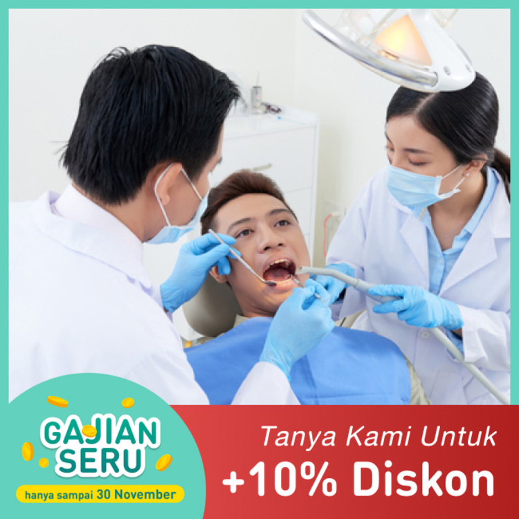 Pembersihan Karang Gigi (Scaling) 1x di Klinik Gigi Griya Denta