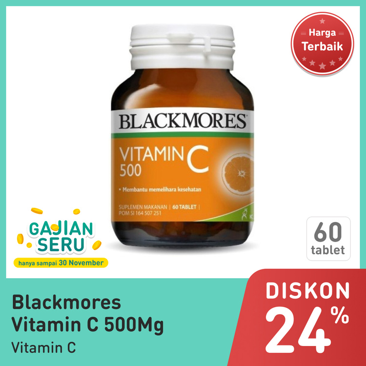 BLACKMORES VITAMIN C 500MG 60TAB 1 BOTOL