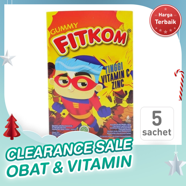 FITKOM GUMMY VIT C DAN ZINC 5SAC 1 BOX