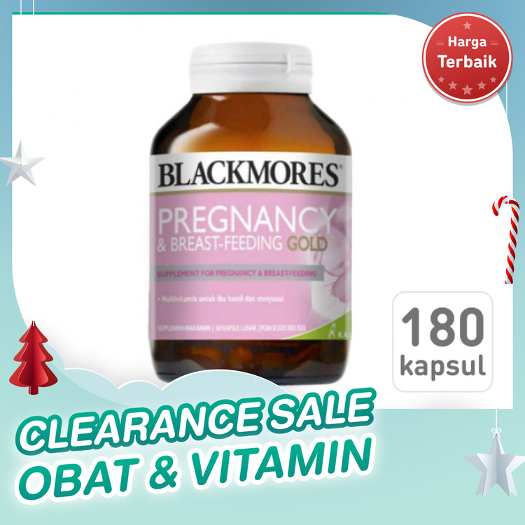 BLACKMORES PREGNANCY & BREAST FEEDING GOLD 180CAP 1 BOTOL