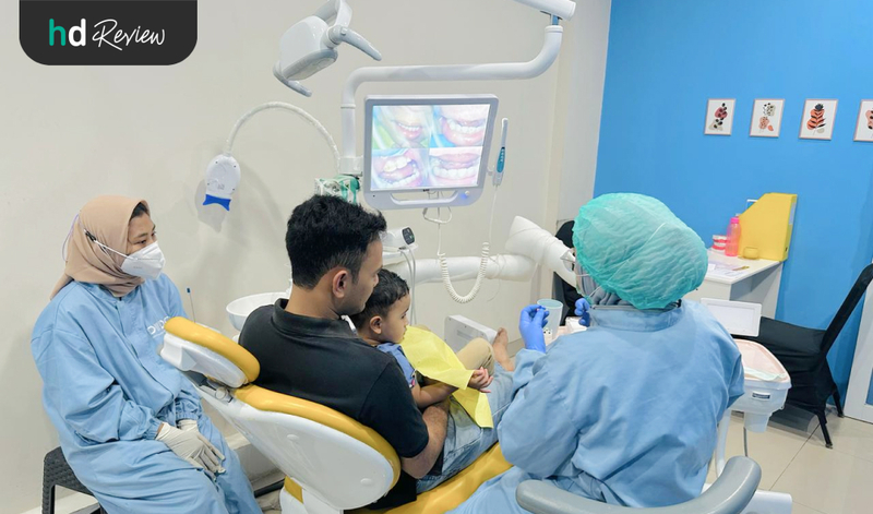 Proses perawatan fluoride anak di Dentalmate Dentalcare
