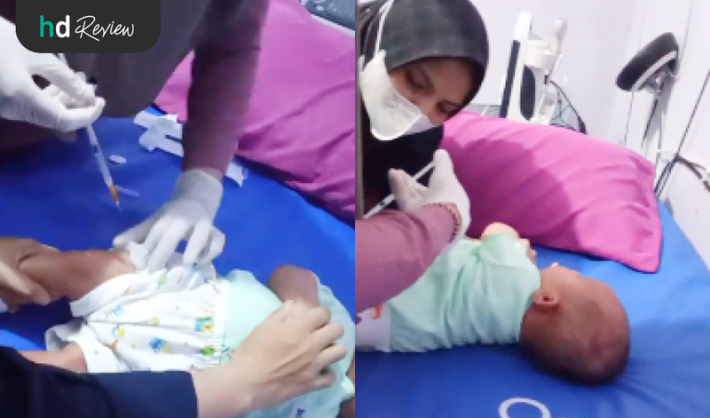 Proses vaksin PCV di Bidan Herni Proses vaksin PCV di Bidan Herni