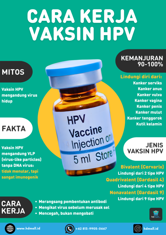 Infografis Cara Kerja Vaksin HPV