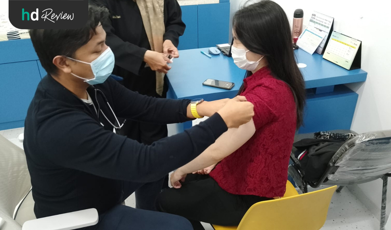 Proses vaksinasi HPV di KiDi Pejaten Proses vaksinasi HPV di KiDi Pejaten