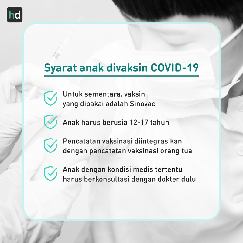 Vaksin COVID-19 untuk anak.